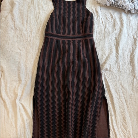 Maeve Anthro Meridian Halter Sheath Midi Dress - Picture 2 of 4